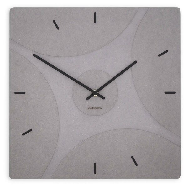 Stenska ura Luxhora Quadriva Light Grey 11 barv kazalcev