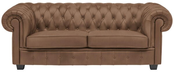 CHESTERFIELD ZOFA, rjava tekstil