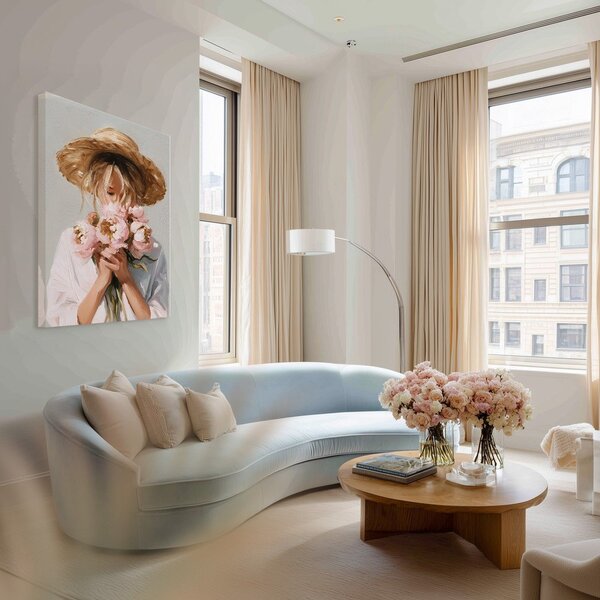 Slika z ročno naslikanimi elementi 70x100 cm Estelle – Styler