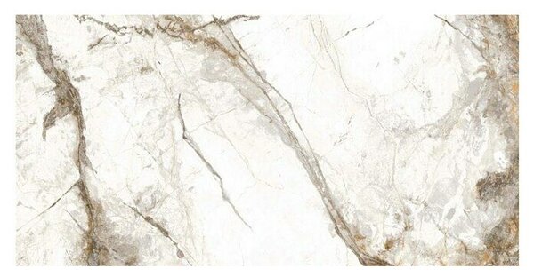 Granitogresne ploščice Marble Visage (60 x 120 cm, Bela/Siva/Zlata, Sijaj)