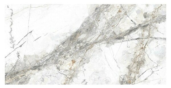 Granitogresne ploščice Marble Visage (30 x 60 cm, Bela/Siva, Sijaj)
