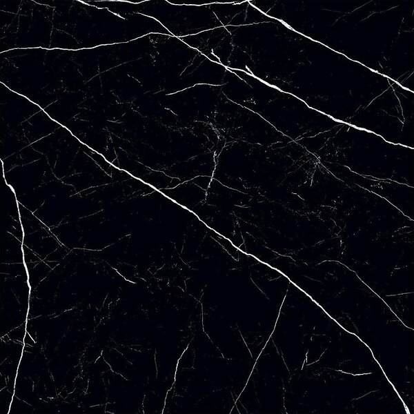 Granitogresne ploščice Black Marble (60 x 60 cm, Črna, Sijaj)