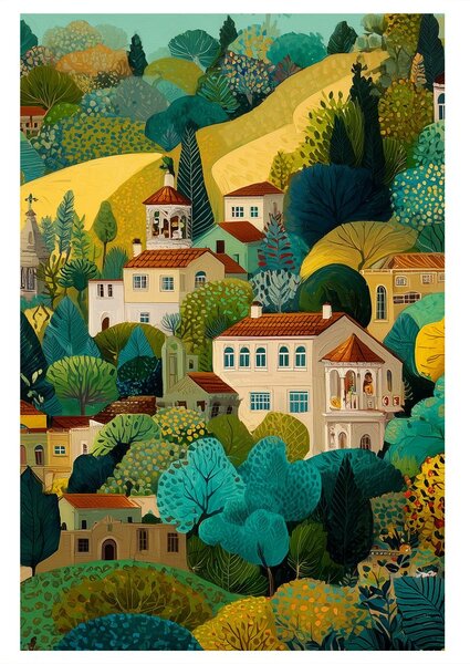 Slika čarobna barvitost pokrajine