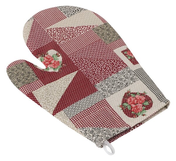 Bellatex Chňapka EMA Patchwork bordo, 18 x 28 cm