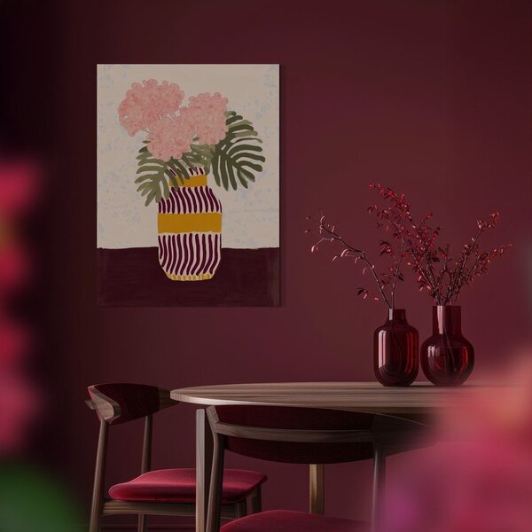 Slika 60x80 cm Striped Vase – Styler
