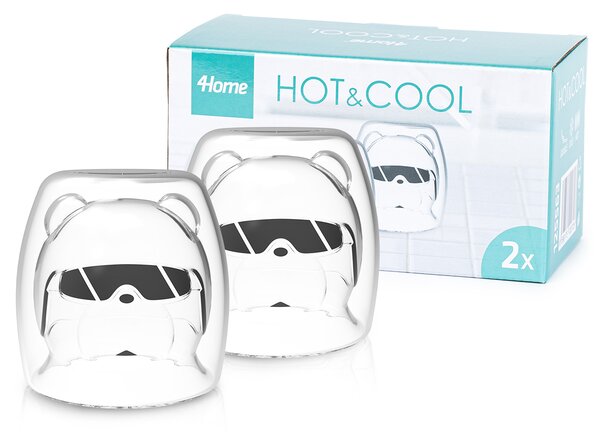 4Home Termo kozarec Hot&Cool Polar Bear 200 ml , 2 kosa