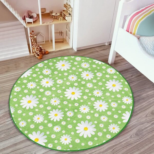 Zelena otroška preproga ø 80 cm Comfort – Mila Home