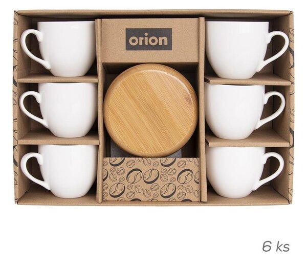 Orion Darilni set porcelanastih skodelic inkrožnikov WHITELINE, 6 kosov