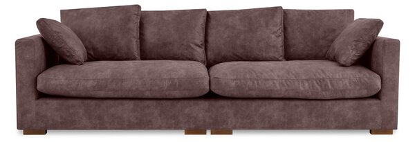 Temno rjava sedežna garnitura 266 cm Comfy – Scandic