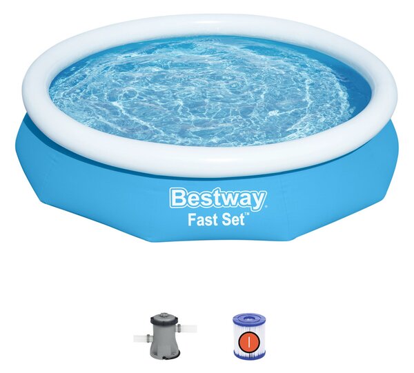 Bestway Napihljiv bazen Fast Set, 305 x 66 cm ,kartušna filtracija