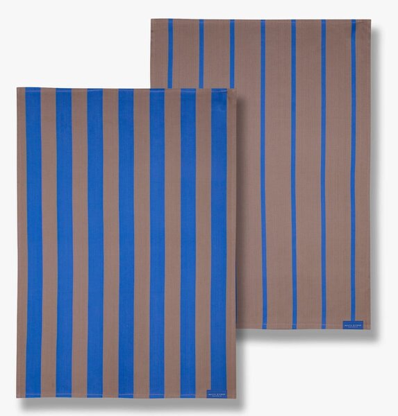 Bombažne kuhinjske krpe v kompletu 2 ks 50x70 cm Stripes – Mette Ditmer Denmark