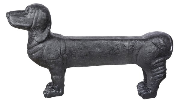 Črna vrtna klop Dachshund – Esschert Design