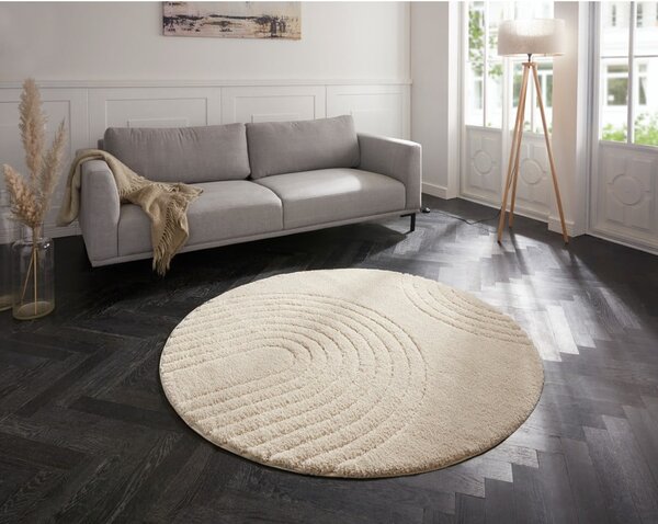 Krem bela preproga Mint Rugs Norwalk Fergus, ø 160 cm