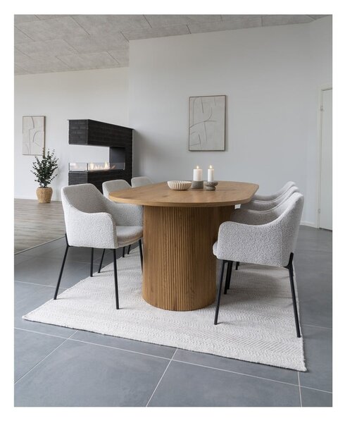 Jedilna miza v topolovem dekorju 100x210 cm Boavista – House Nordic