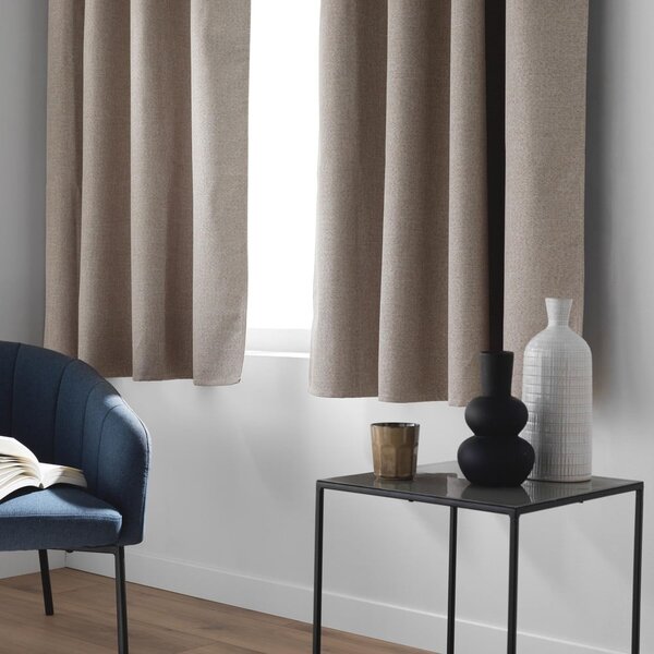 Rjava zatemnitvena zavesa 140x180 cm Crepuscule – douceur d'intérieur