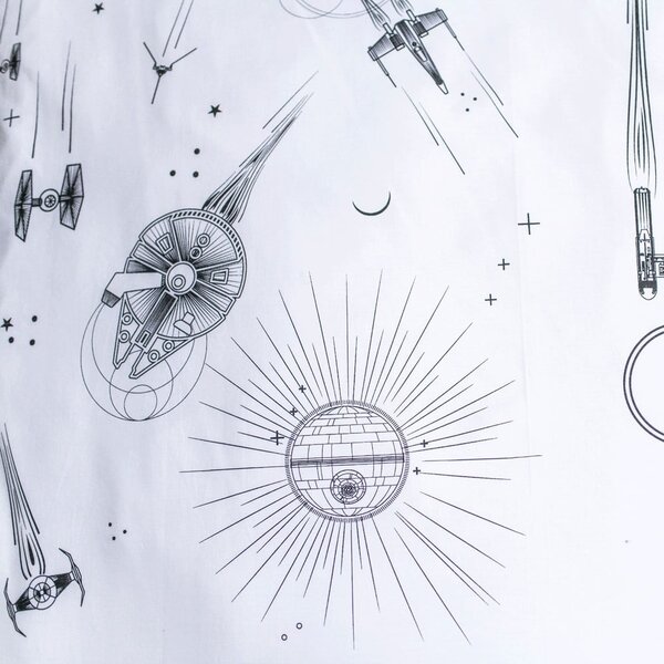 Bombažna otroška posteljnina z žarečim učinkom za enojno posteljo 140x200 cm Star Wars - Jerry Fabrics