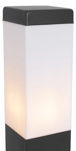 Zunanja svetilka temno siva 45 cm z vtičnico IP44 - Malios