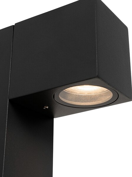 Industrijska stoječa zunanja svetilka črna 80 cm IP44 - Baleno