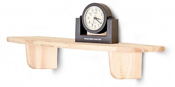ATMOWOOD Lesena stenska polica 60 cm