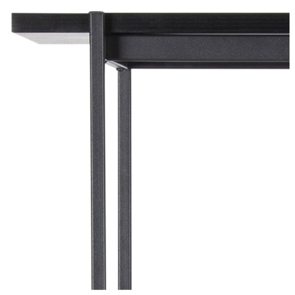 Črn regal v jesenovem dekorju 94x172 cm Angus – Actona