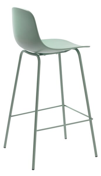 Svetlo zelen plastičen barski stol (višina sedeža 67,5 cm) Whitby – Unique Furniture