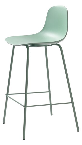 Svetlo zelen plastičen barski stol (višina sedeža 67,5 cm) Whitby – Unique Furniture