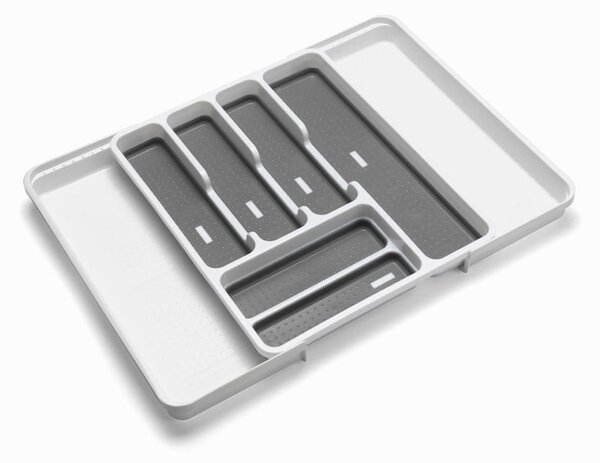 Bel/siv plastičen organizator za pribor 58,5 x 41,5 cm – Addis