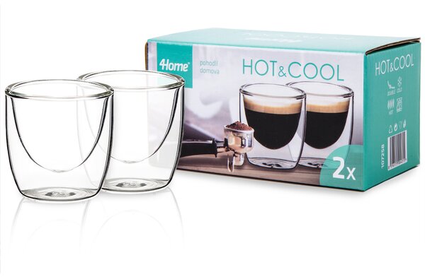 4Home Termo kozarci za espresso Hot&Cool 80 ml, 2 kosa