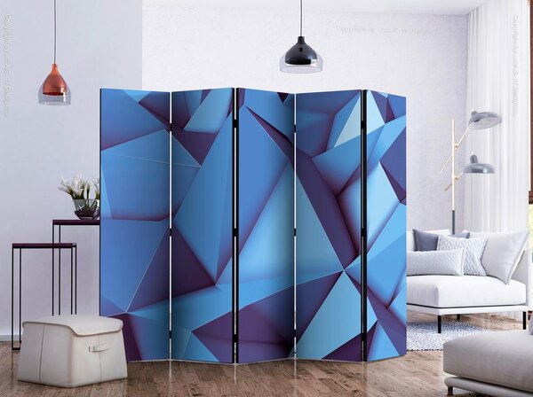 Artgeist Paravan Royal Blue I, 5-Delni, Dvostranski