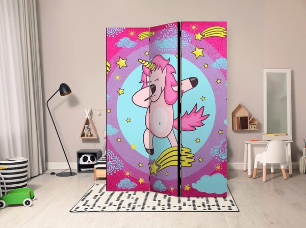 Artgeist Paravan Dancing Unicorn, 3-Delni, Dvostranski