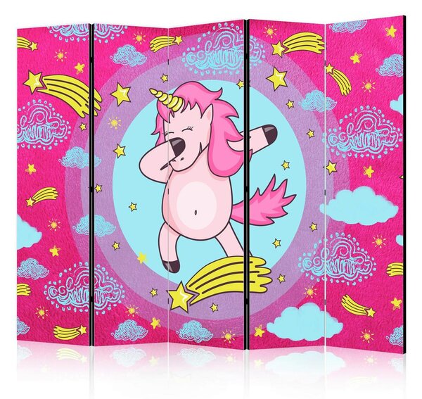 Artgeist Paravan Dancing Unicorn I, 5-Delni, Dvostranski
