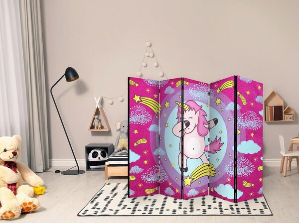 Artgeist Paravan Dancing Unicorn I, 5-Delni, Dvostranski