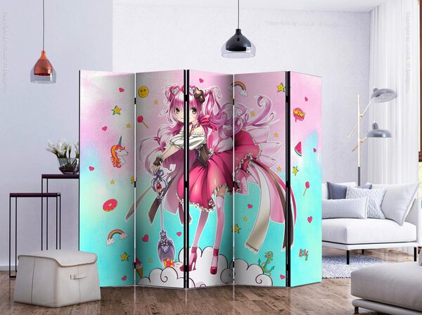 Artgeist Paravan Sorceress Miko I, 5-Delni, Dvostranski