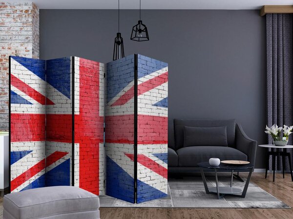 Artgeist Paravan British Flag I, 5-Delni, Dvostranski