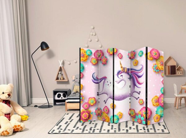 Artgeist Paravan Lithe Unicorn I, 5-Delni, Dvostranski