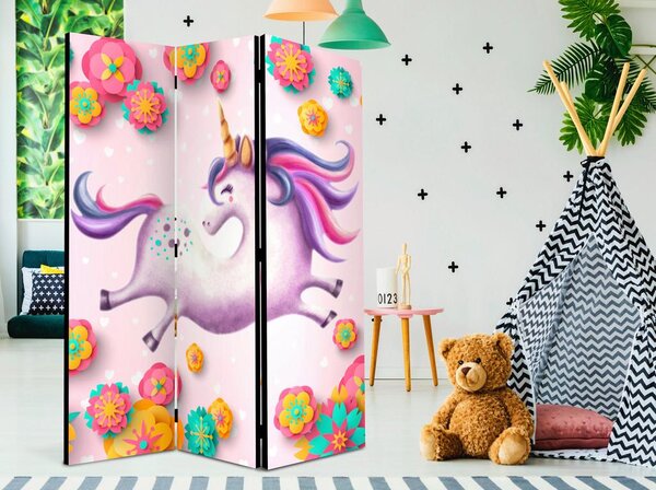 Artgeist Paravan Lithe Unicorn, 3-Delni, Dvostranski