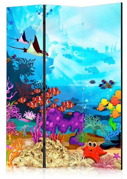 Artgeist Paravan Colourful Fish, 3-Delni, Dvostranski