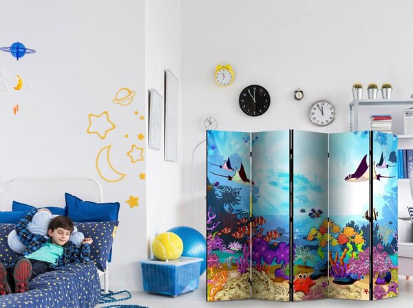 Artgeist Paravan Colourful Fish I, 5-Delni, Dvostranski