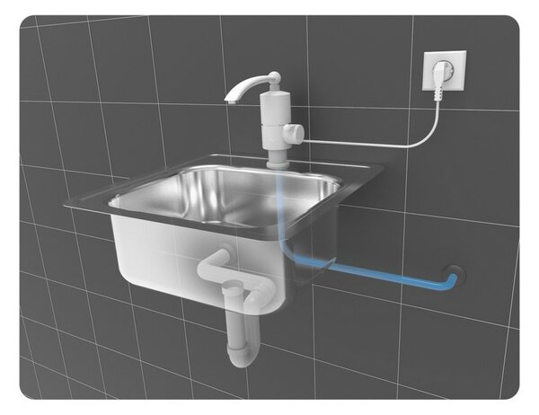 Fala Mešalnik za umivalnik z električnim grelnikomvode , 10 cm
