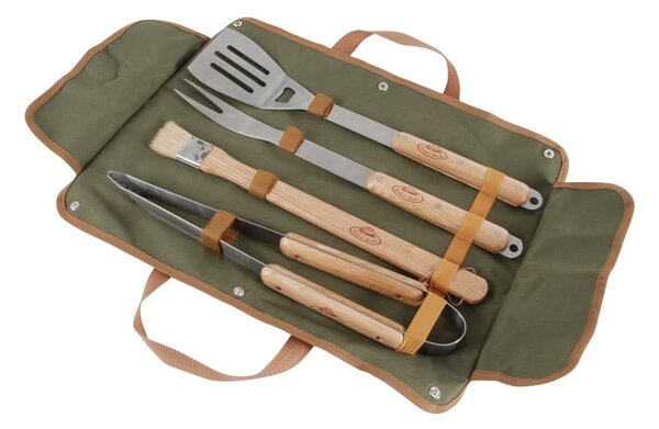 Komplet pripomočkov za žar v torbi Esschert Design BBQ