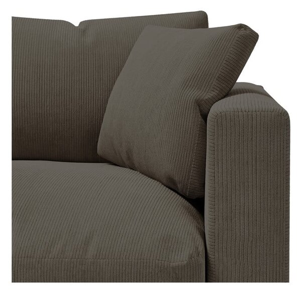 Temno siv žametni kavč 220 cm Comfy - Scandic