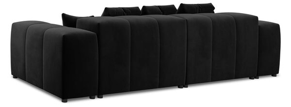 Črni žametni kavč 320 cm Rome Velvet - Cosmopolitan Design