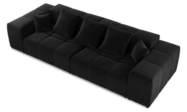 Črni žametni kavč 320 cm Rome Velvet - Cosmopolitan Design