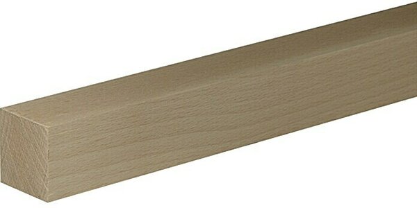 Profiles and more Kvadratna letev (Do x Š x V: 95 cm x 40 mm x 40 mm, Bukev)