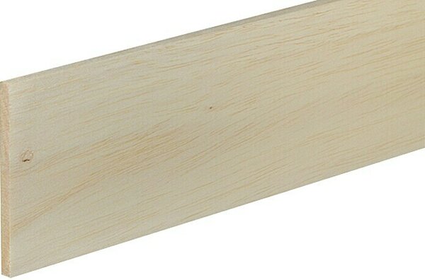 Profiles and more Pravokotna letev (100 cm x 100 mm x 8 mm, Balza les)