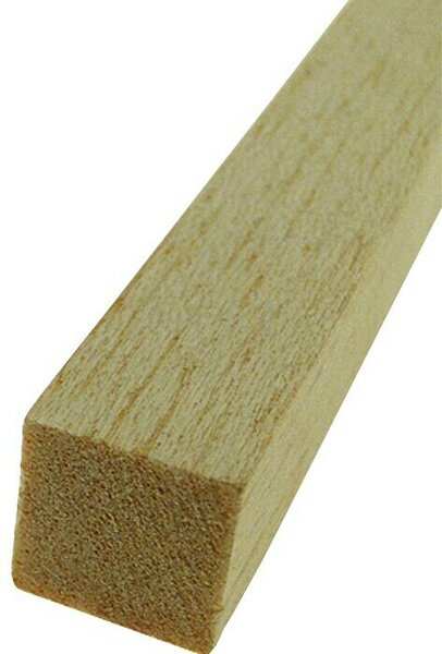 Profiles and more Kvadratna letev (Do x Š x V: 100 cm x 15 mm x 15 mm, Balza les)