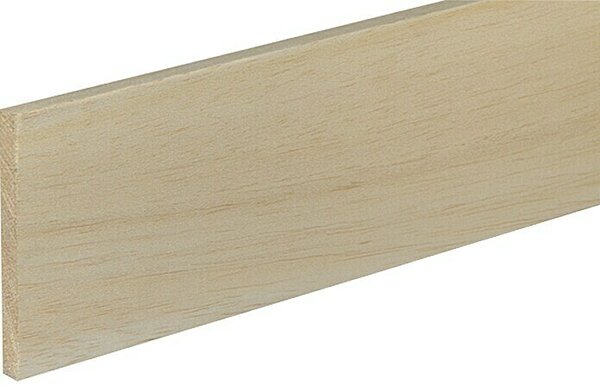 Profiles and more Pravokotna letev (100 cm x 100 mm x 10 mm, Balza les)