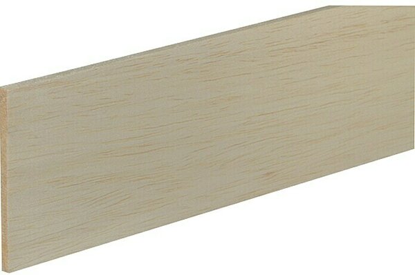 Profiles and more Pravokotna letev (100 cm x 100 mm x 6 mm, Balza les)