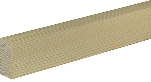 Profiles and more Pravokotna letev (100 cm x 60 mm x 29 mm, Smreka/bor)