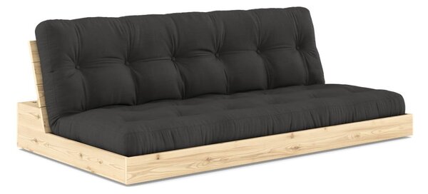 Temno siva raztegljiva sedežna garnitura 196 cm Base – Karup Design